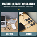 DeskLoom Magnetic Cable Clips – Stick Once, Stay Forever