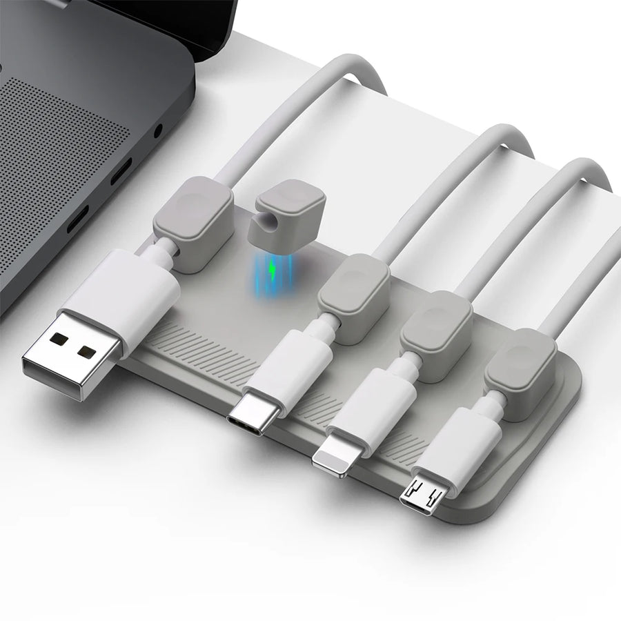 DeskLoom Silicone Cable Organizer – Bend to Your Will